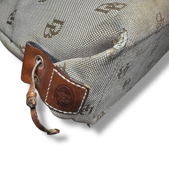 Dooney & Bourke Large Tassel Canvas Tote Bag Beige Brown Y2K — Read Description - Picture 13 of 15